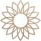 Ekena Millwork Daisy Wood Fretwork Pierced Ceiling Medallion, Red Oak, 30"OD x 10 1/2"ID x 3/8"T CMWP30X30X0375DARO - alternate 1
